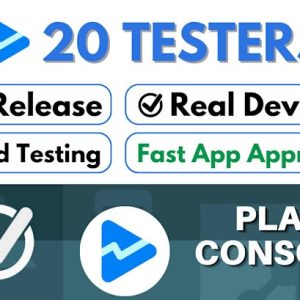 20 device active tester for play store closed testing