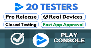 20 device active tester for play store closed testing